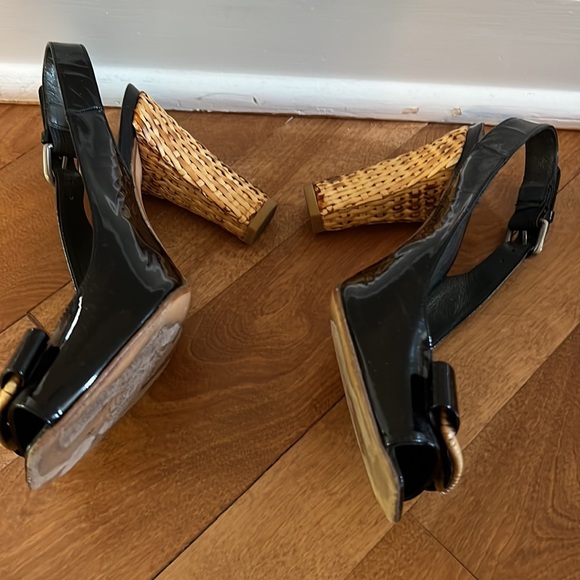 Stuart weitzman wicker woven heels - Picture 2 of 8